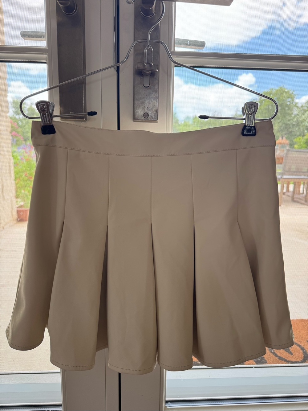 Altar’d State faux leather pleaded skirt size M